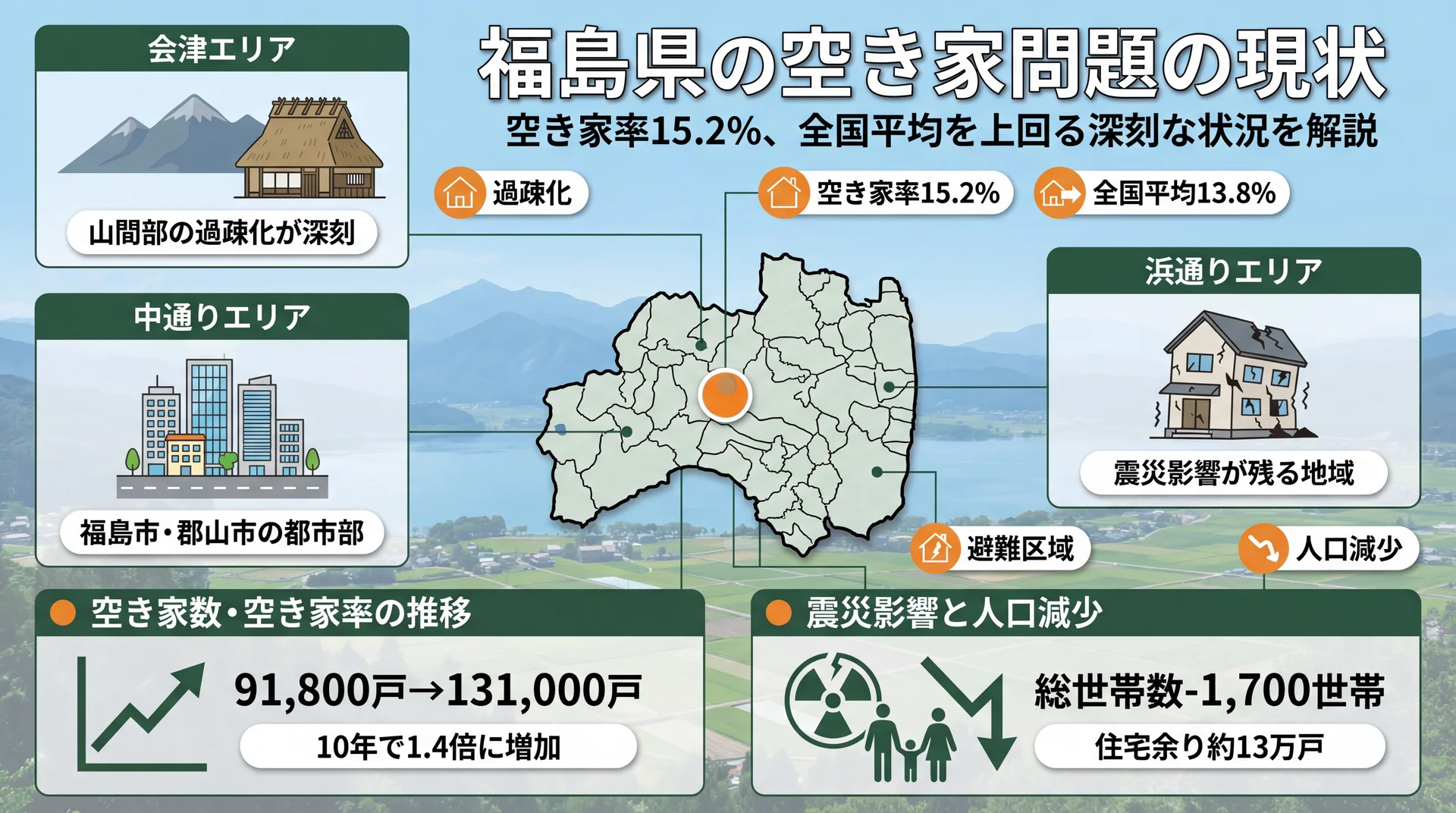 福島県の空き家問題の現状