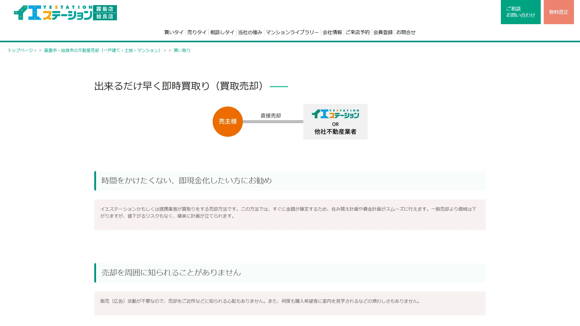 イエステーション霧島店・姶良店の公式サイト
