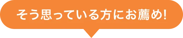 そう思っている方にお薦め!