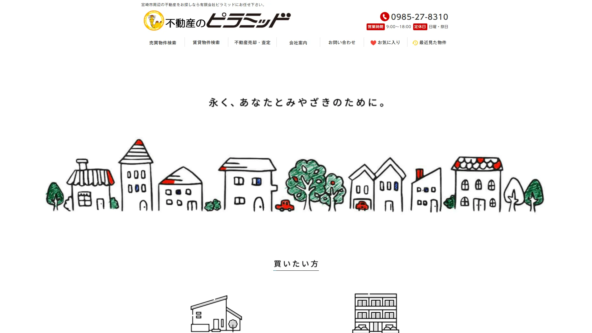 ピラミッドの公式サイトのスクリーンショット