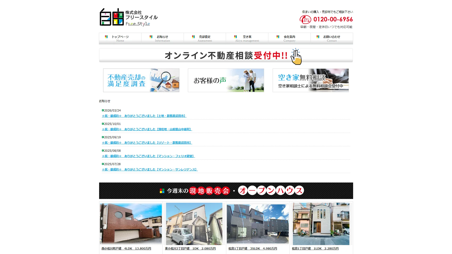フリースタイルの公式サイト