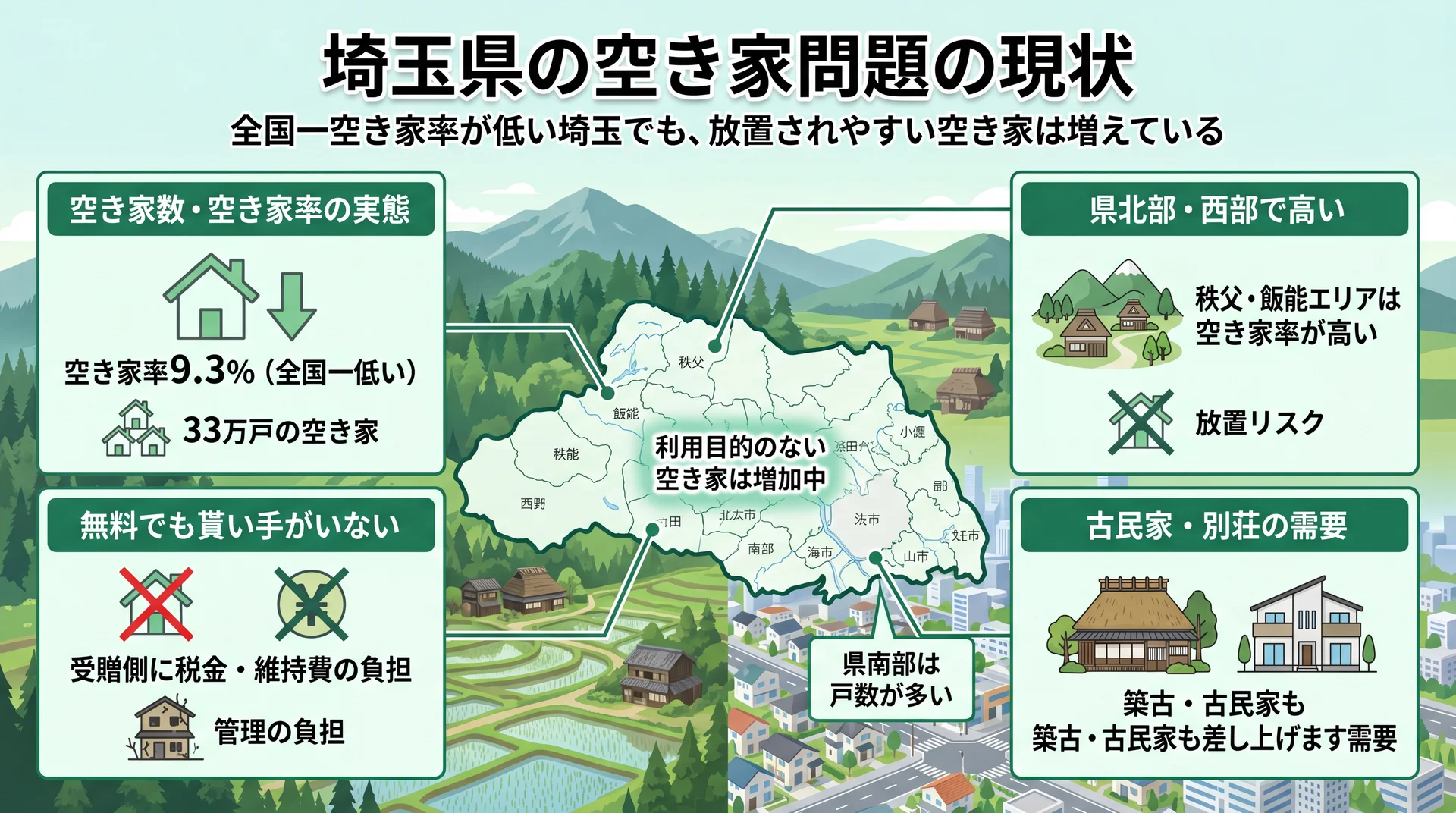 埼玉県の空き家問題の現状