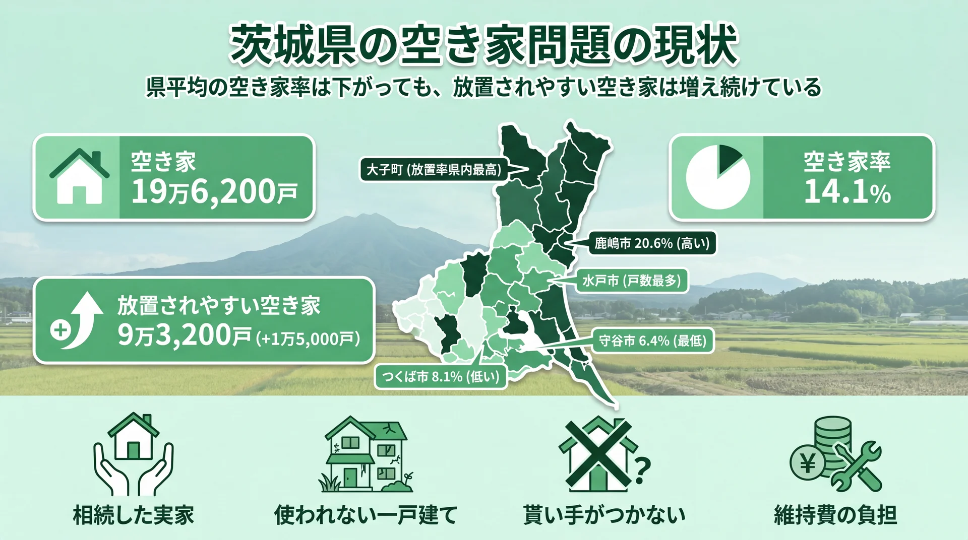 茨城県の空き家問題の現状
