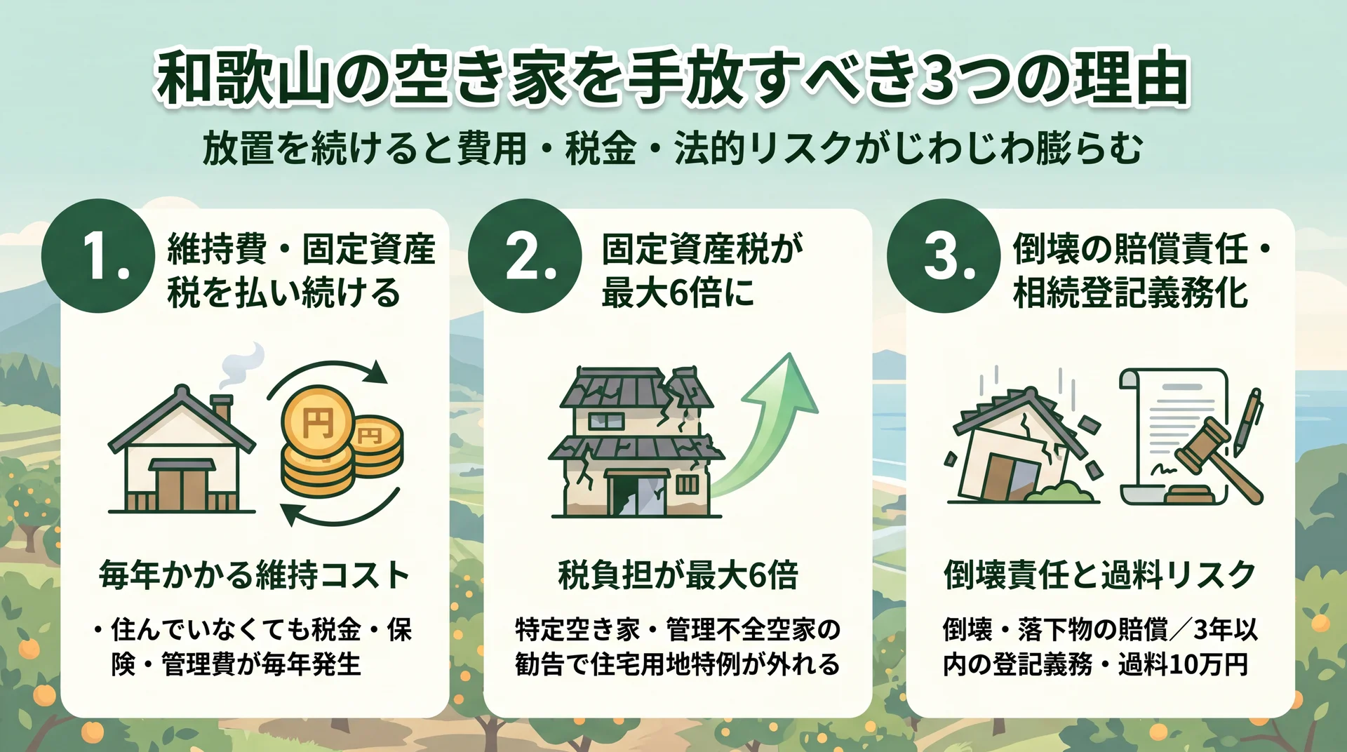 なぜ和歌山では「無料でも」貰い手がつかないのか
