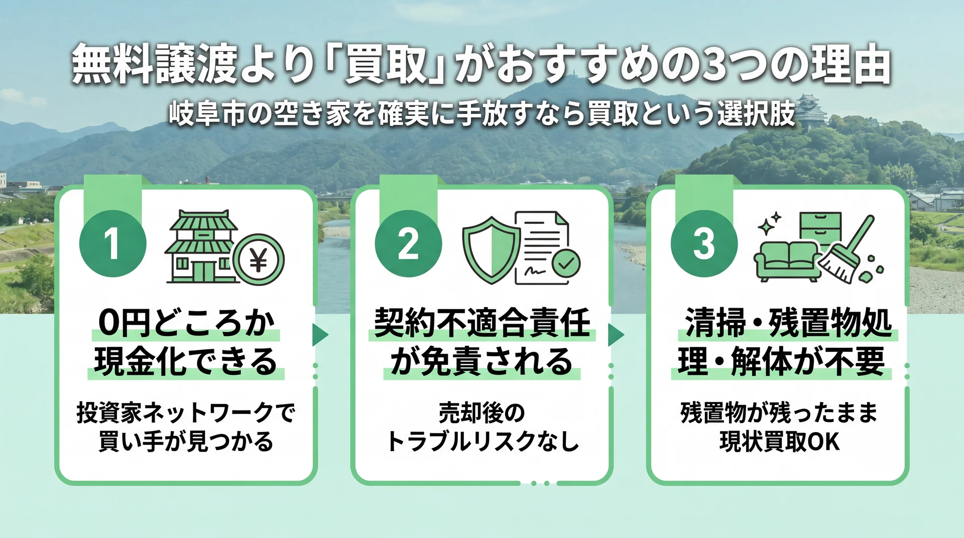 無料譲渡より買取がおすすめの理由