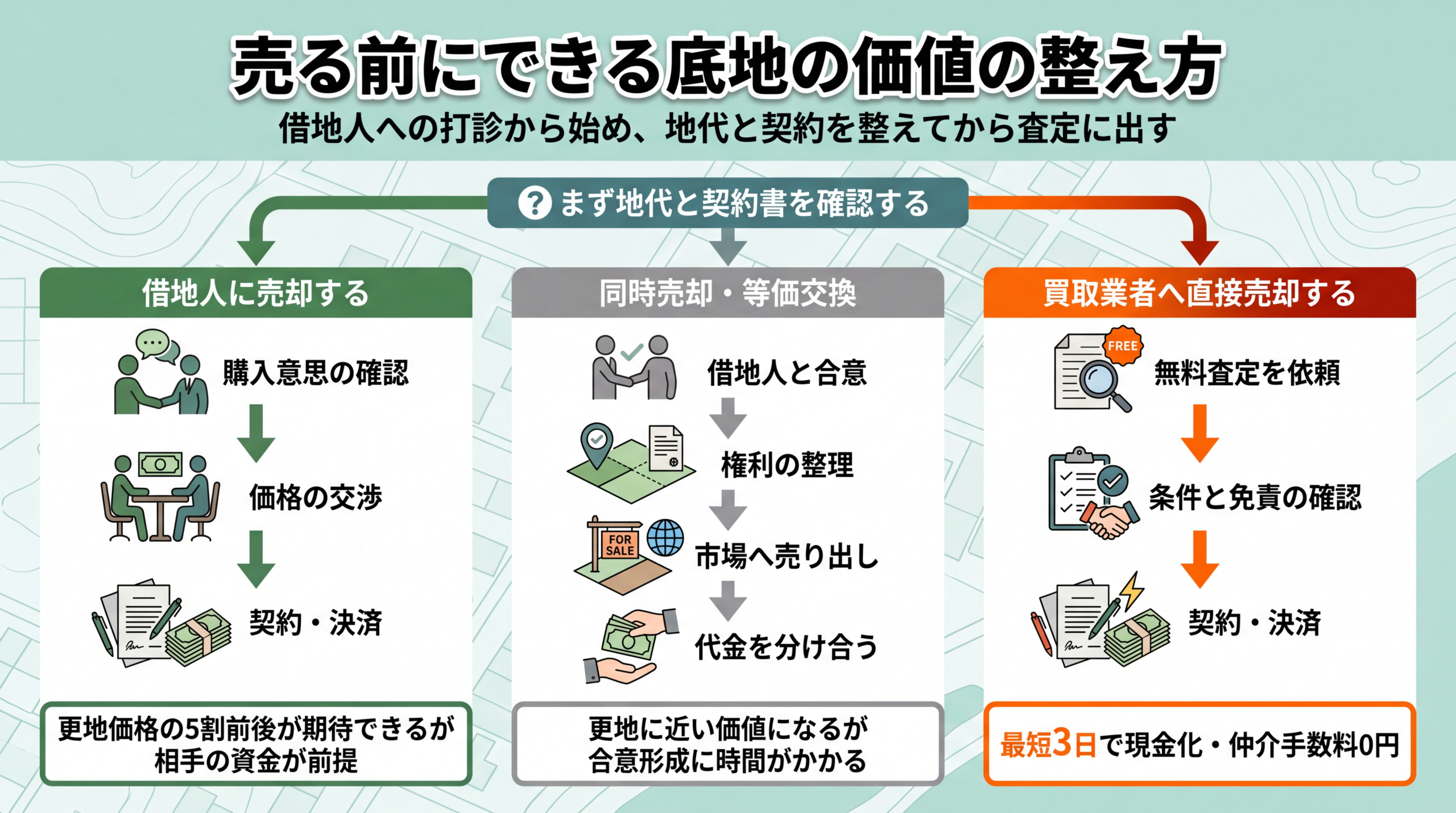 売る前にできる底地の価値の整え方
