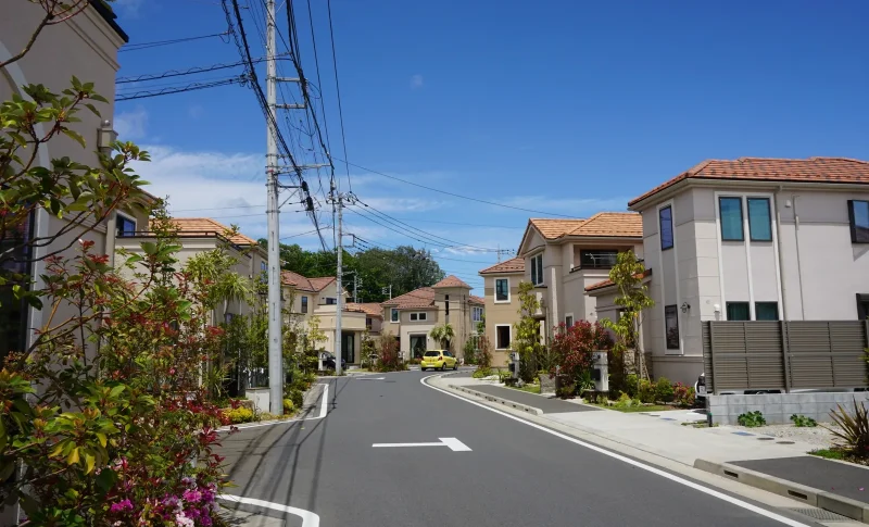 東京　稲城市の新興住宅地